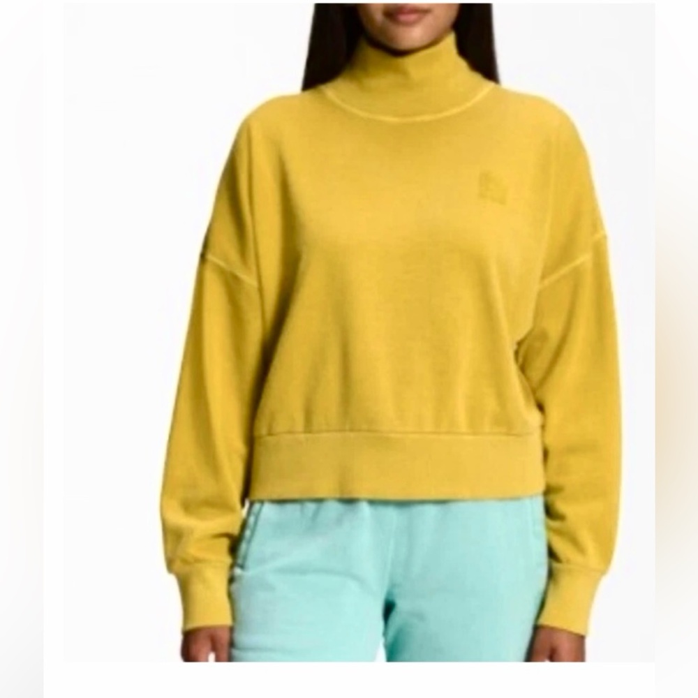 Nwt mineral gold mock neck sweatshirt